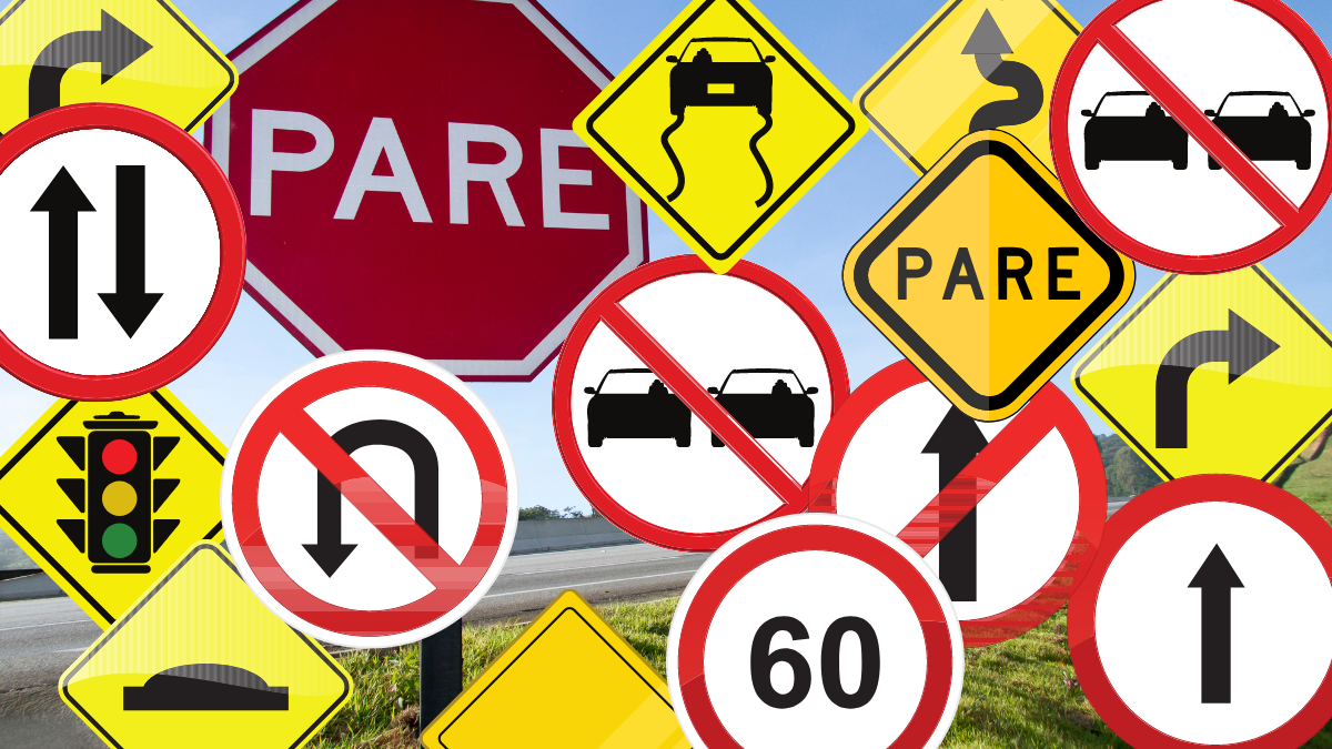 Placas e Sinalização